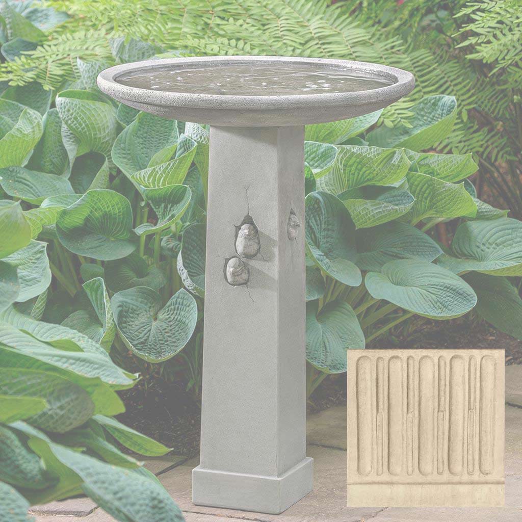 Campania Birdhouse Birdbath - B-191