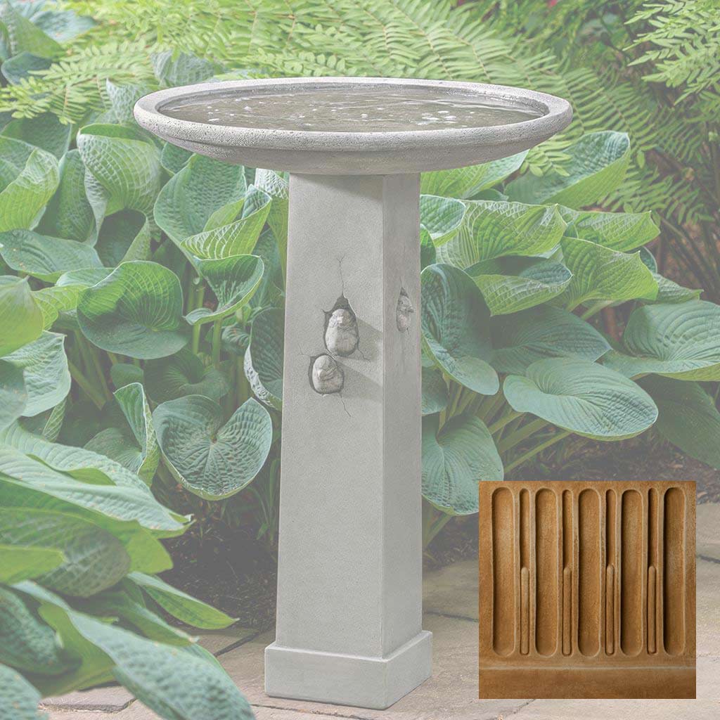 Campania Birdhouse Birdbath - B-191