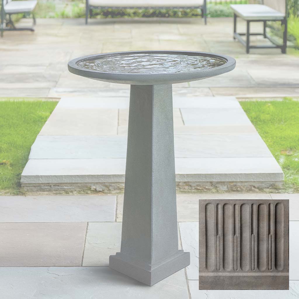 Campania Spire Birdbath - B-212