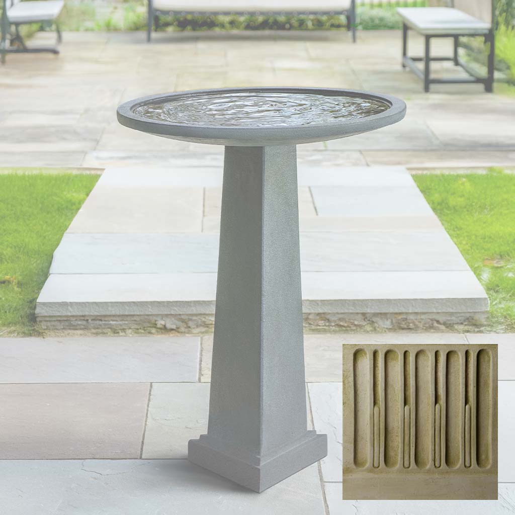 Campania Spire Birdbath - B-212