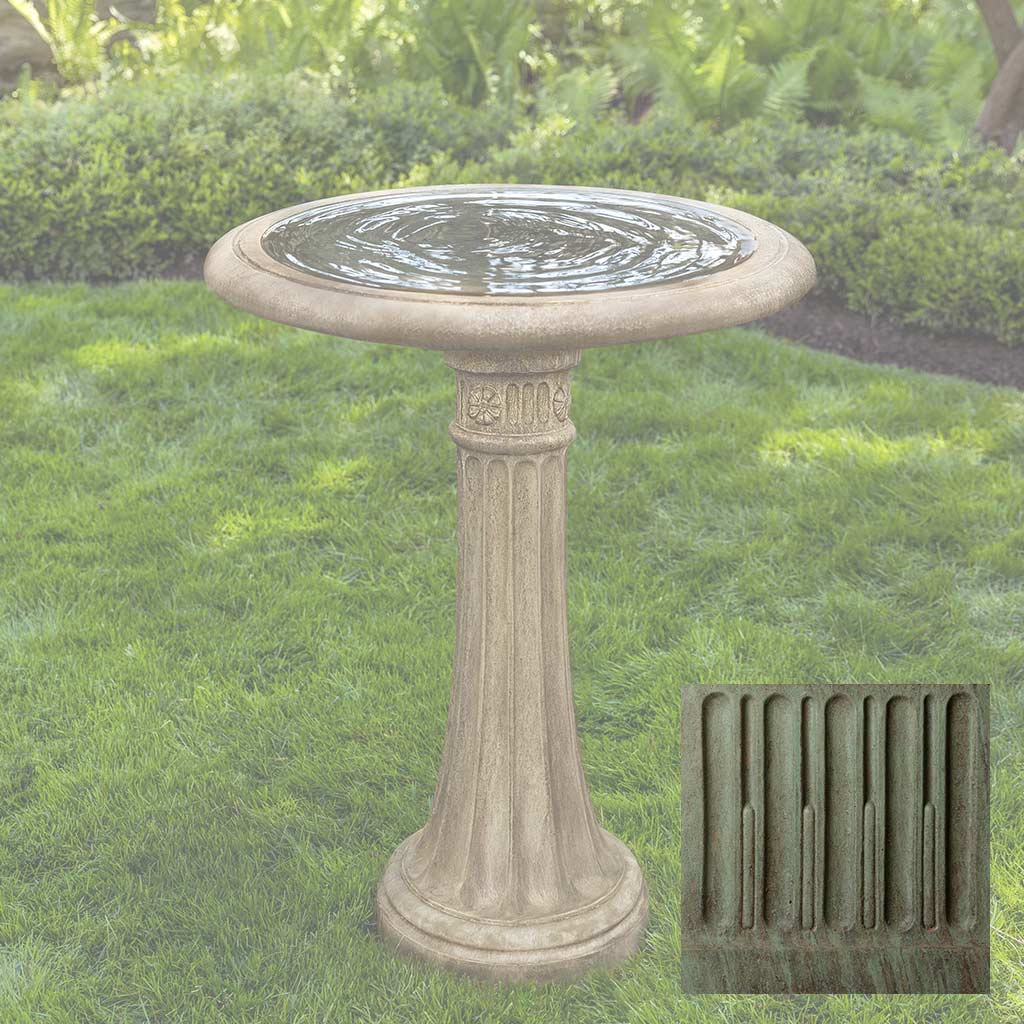 Campania Chestnut Hill Birdbath - B-050