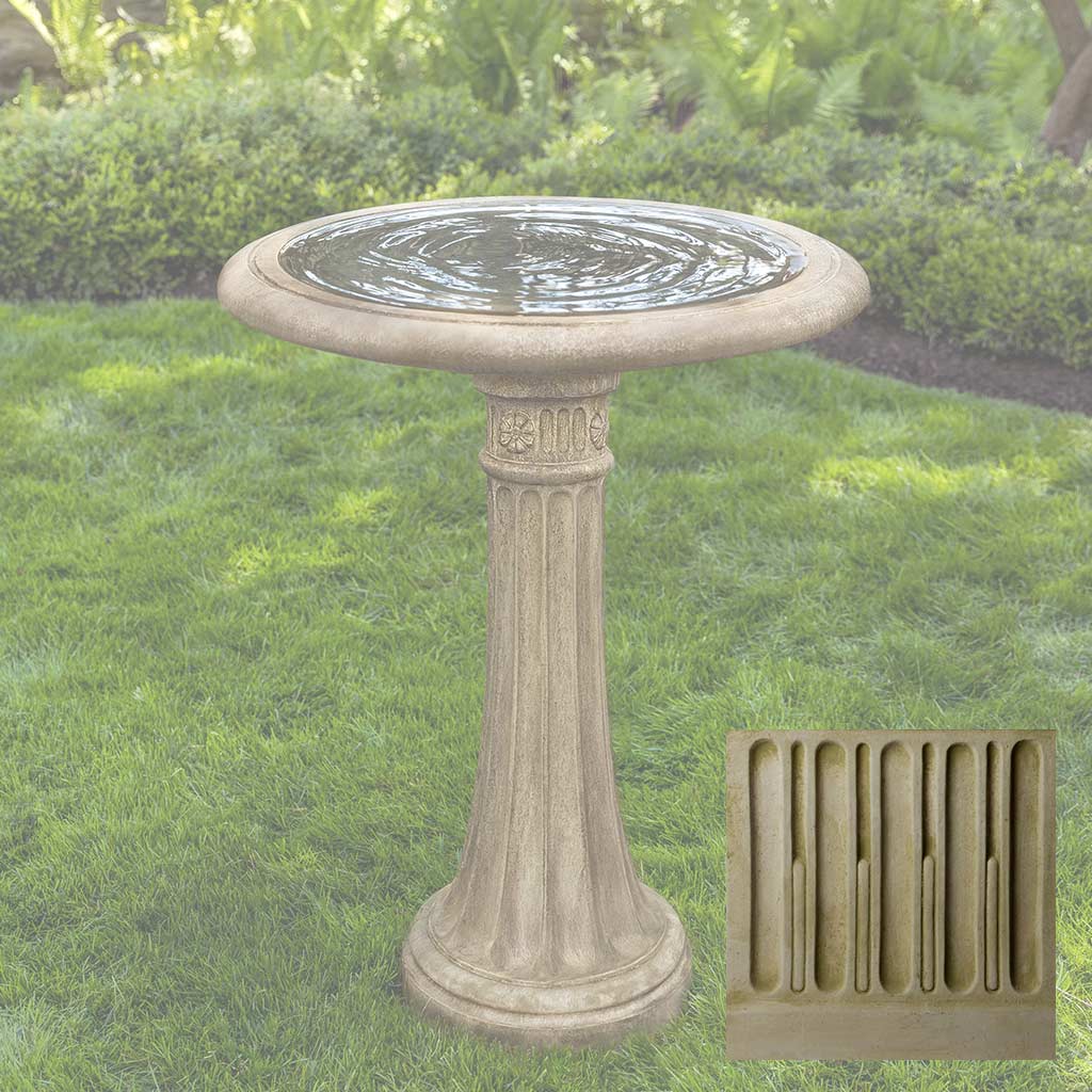 Campania Chestnut Hill Birdbath - B-050