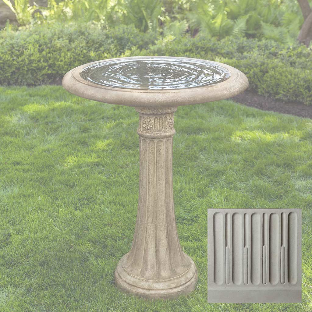 Campania Chestnut Hill Birdbath - B-050
