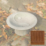 Campania Yin Yang Pedestal Birdbath - B-110
