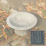 Campania Yin Yang Pedestal Birdbath - B-110