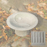 Campania Yin Yang Pedestal Birdbath - B-110