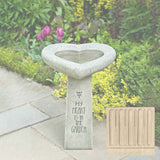 Campania My Heart is in the Garden Birdbath - B-115
