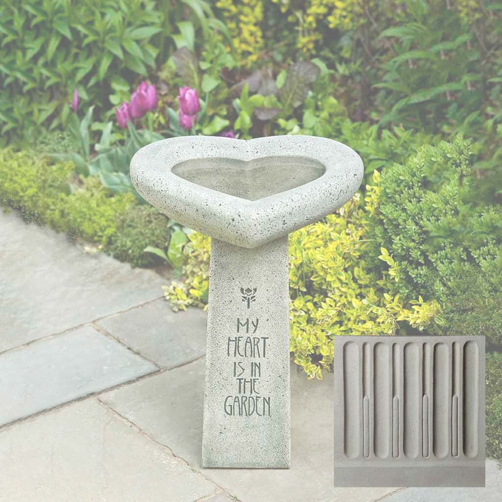 Campania My Heart is in the Garden Birdbath - B-115