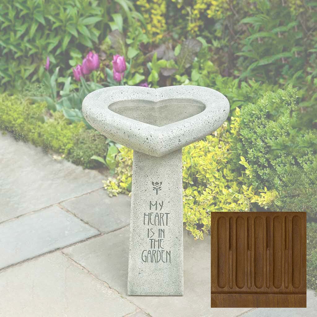 Campania My Heart is in the Garden Birdbath - B-115