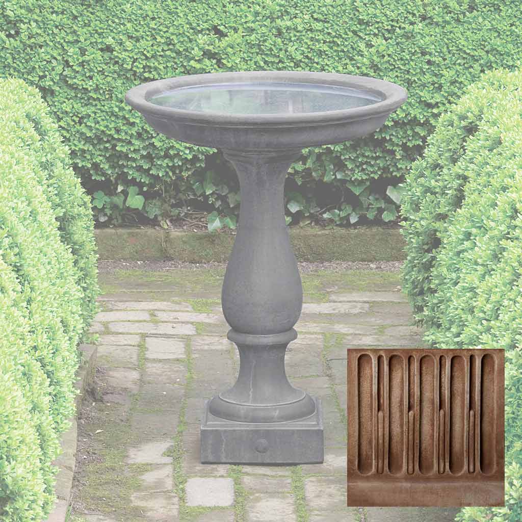 Campania Williamsburg Candlestand Birdbath - B-119