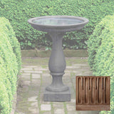 Campania Williamsburg Candlestand Birdbath - B-119