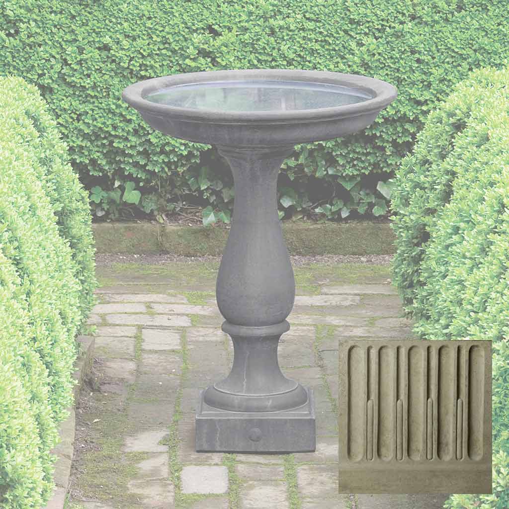 Campania Williamsburg Candlestand Birdbath - B-119