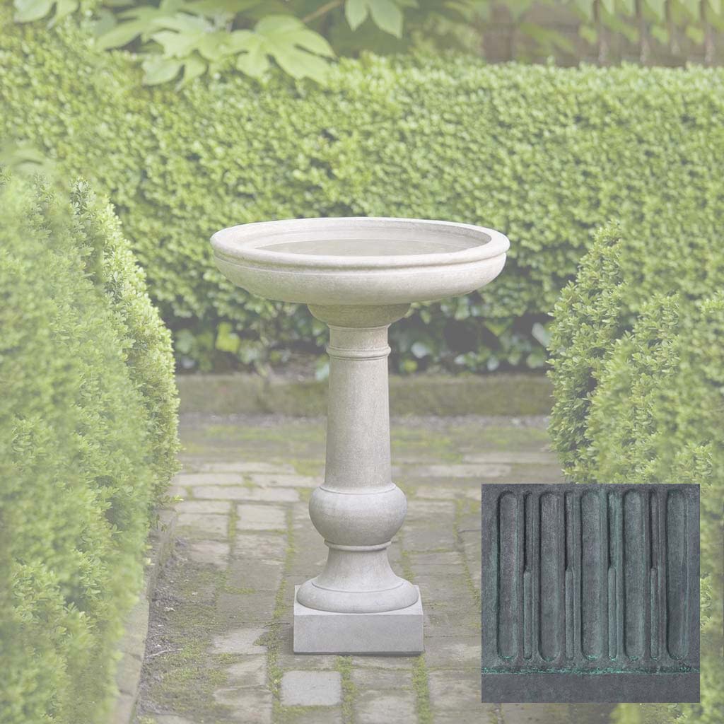 Campania Williamsburg Tea Table Birdbath - B-120