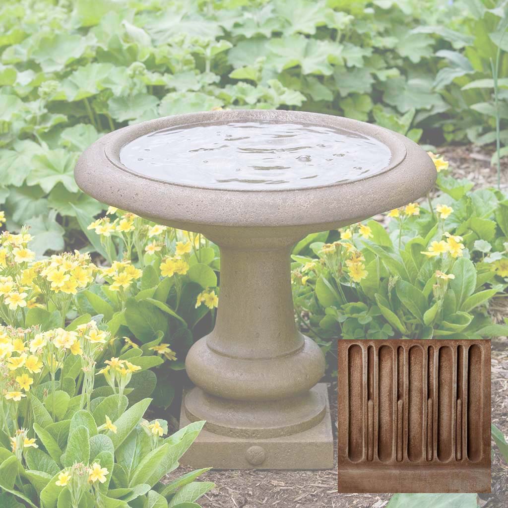Campania Williamsburg Summer House Birdbath - B-126