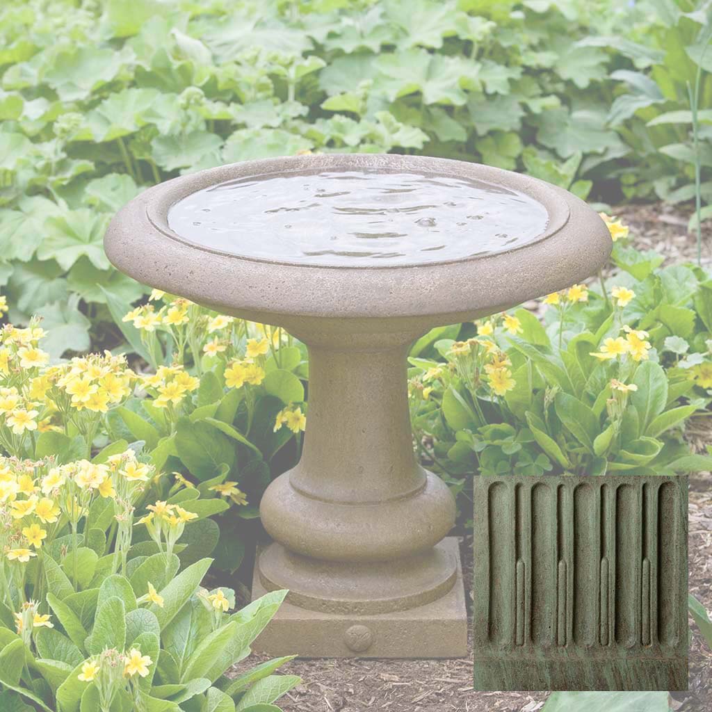 Campania Williamsburg Summer House Birdbath - B-126