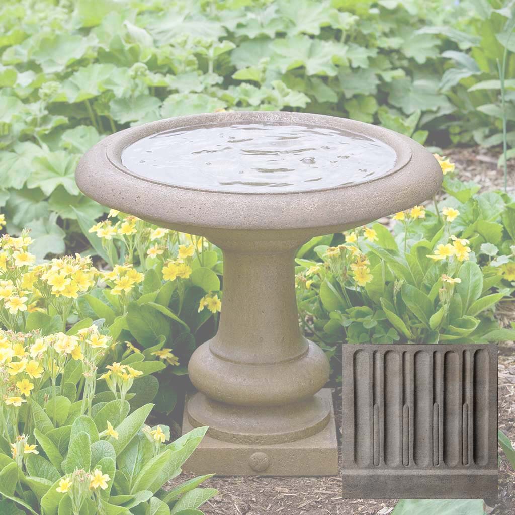 Campania Williamsburg Summer House Birdbath - B-126