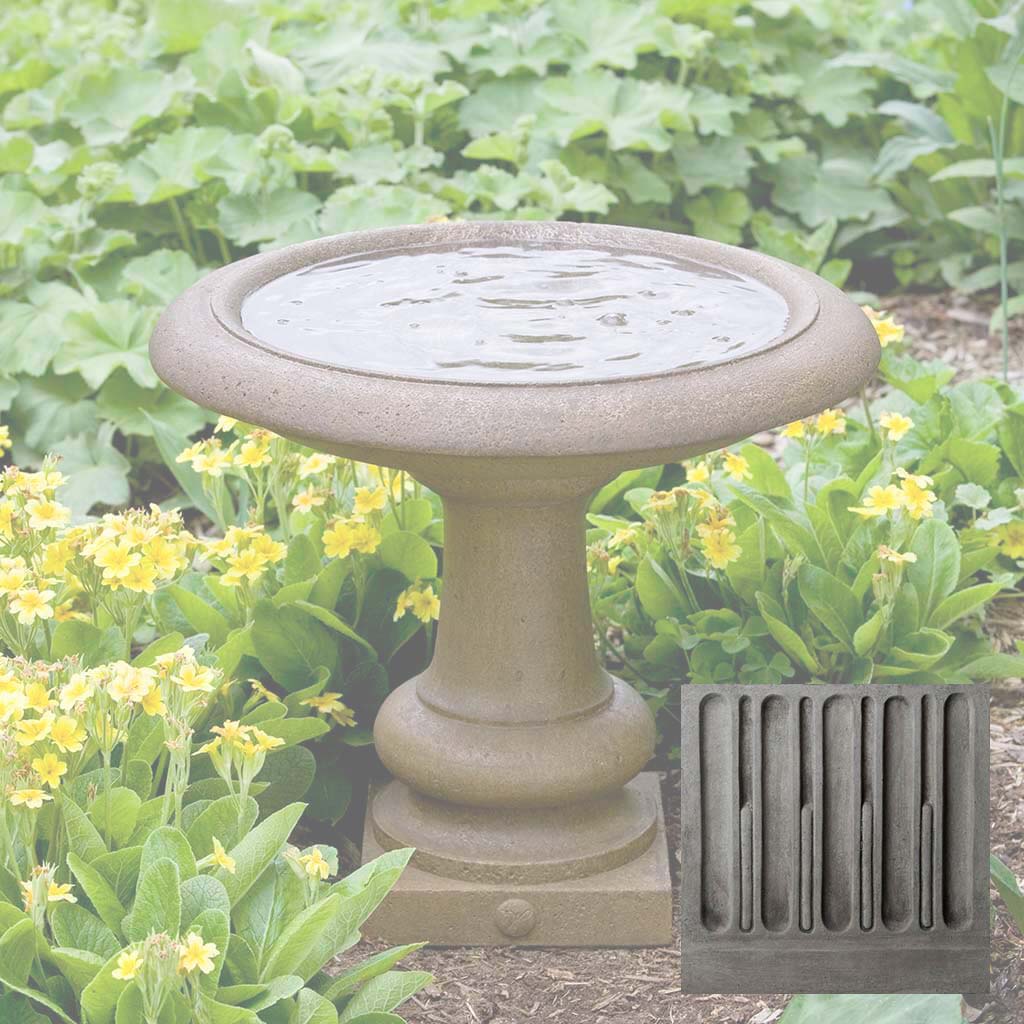 Campania Williamsburg Summer House Birdbath - B-126
