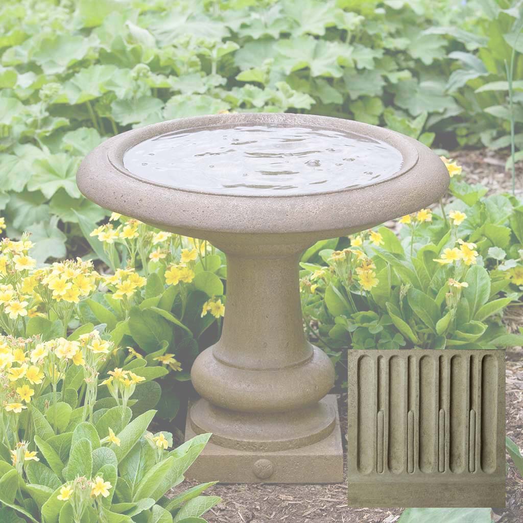 Campania Williamsburg Summer House Birdbath - B-126