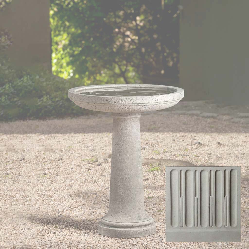 Campania Isleboro Birdbath - Thumbnail 3