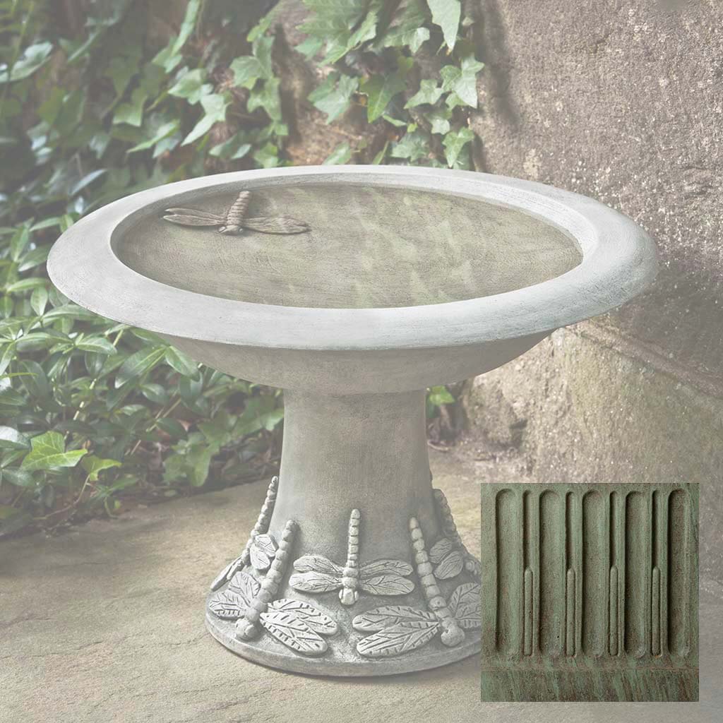 Campania Dragonfly Birdbath, Small - B-149