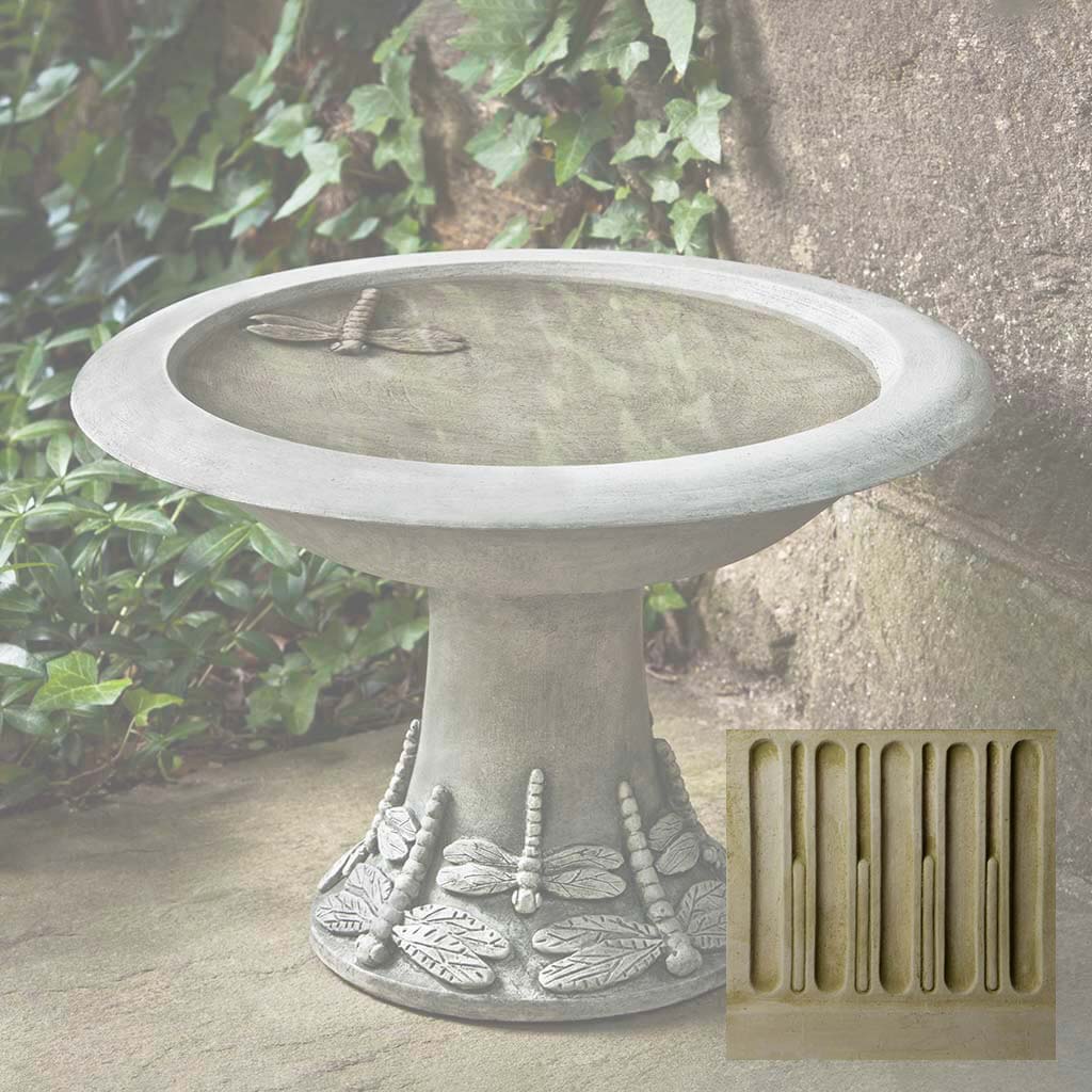Campania Dragonfly Birdbath, Small - B-149