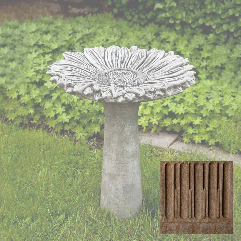 Campania Sunflower Birdbath - B-154