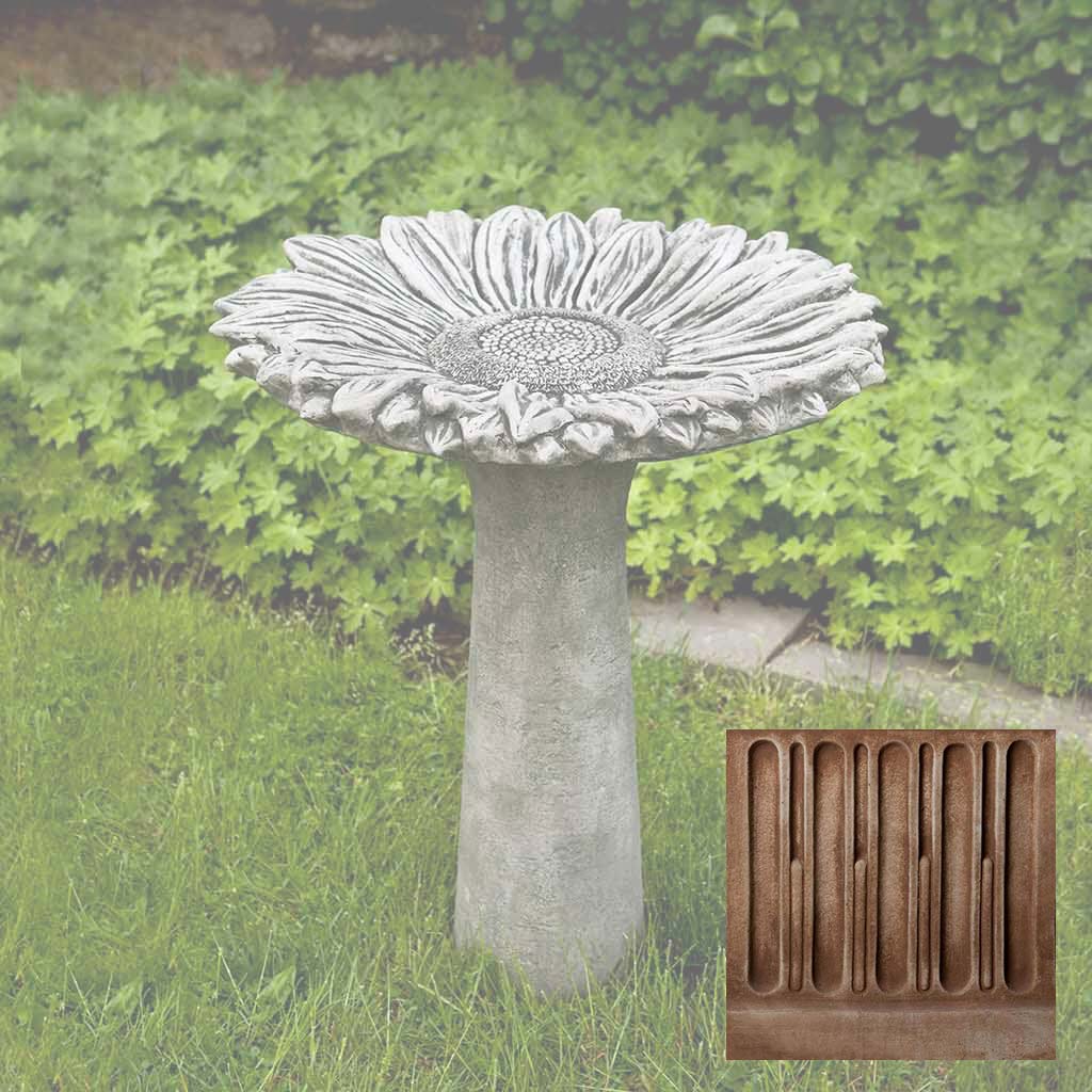 Campania Sunflower Birdbath - B-154