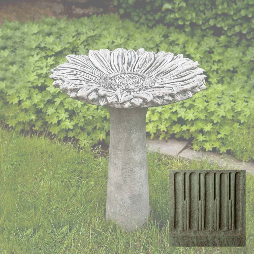 Campania Sunflower Birdbath - B-154