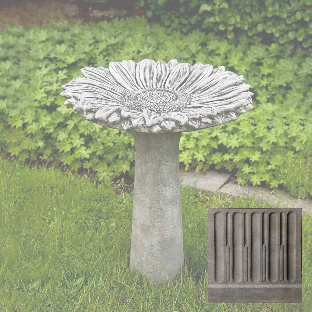 Campania Sunflower Birdbath - B-154