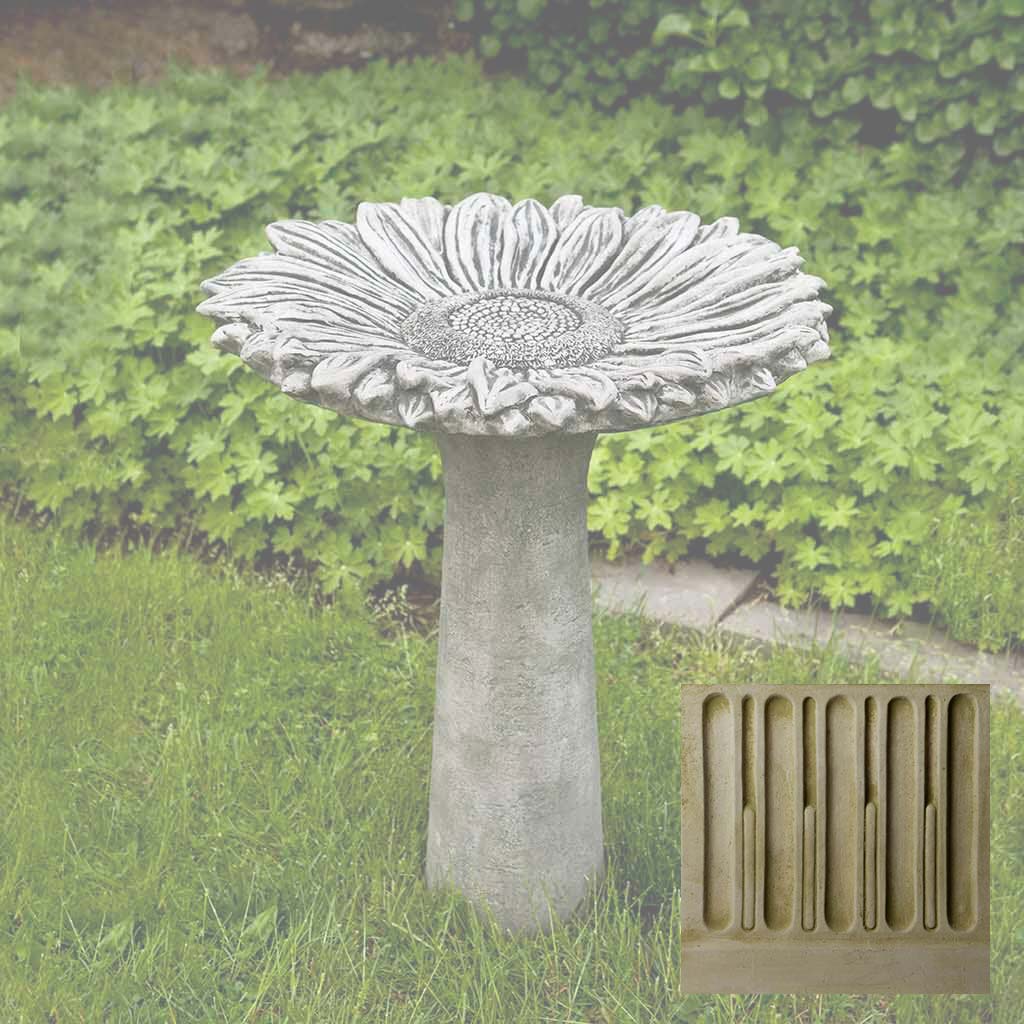 Campania Sunflower Birdbath - B-154