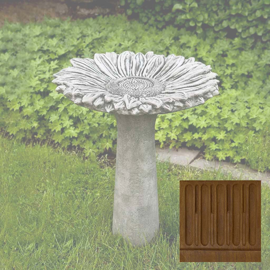 Campania Sunflower Birdbath - B-154