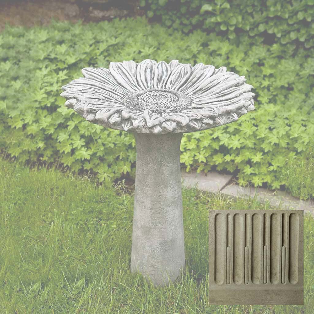 Campania Sunflower Birdbath - B-154