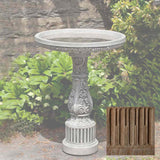 Campania Smithsonian Cottage Garden Birdbath - B-155