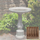 Campania Smithsonian Cottage Garden Birdbath - B-155