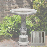 Campania Smithsonian Cottage Garden Birdbath - B-155