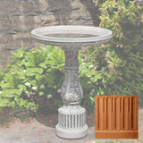 Campania Smithsonian Cottage Garden Birdbath - B-155