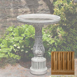 Campania Smithsonian Cottage Garden Birdbath - B-155