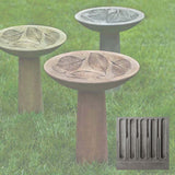 Campania Hydrangea Leaf Birdbath - B-160