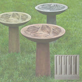 Campania Hydrangea Leaf Birdbath - B-160