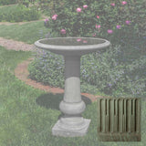 Campania Williamsburg Boxwood Garden Birdbath - B-176