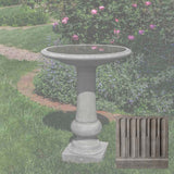 Campania Williamsburg Boxwood Garden Birdbath - B-176