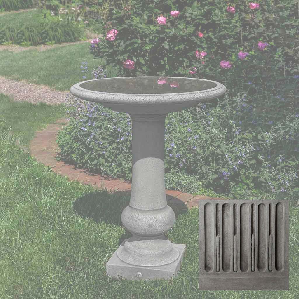 Campania Williamsburg Boxwood Garden Birdbath - B-176