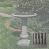 Campania Williamsburg Boxwood Garden Birdbath - B-176
