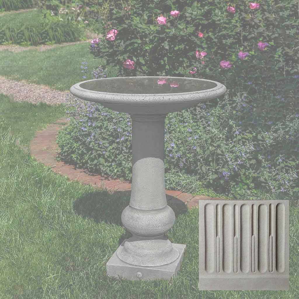 Campania Williamsburg Boxwood Garden Birdbath - B-176