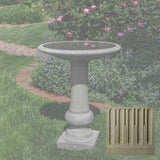 Campania Williamsburg Boxwood Garden Birdbath - B-176