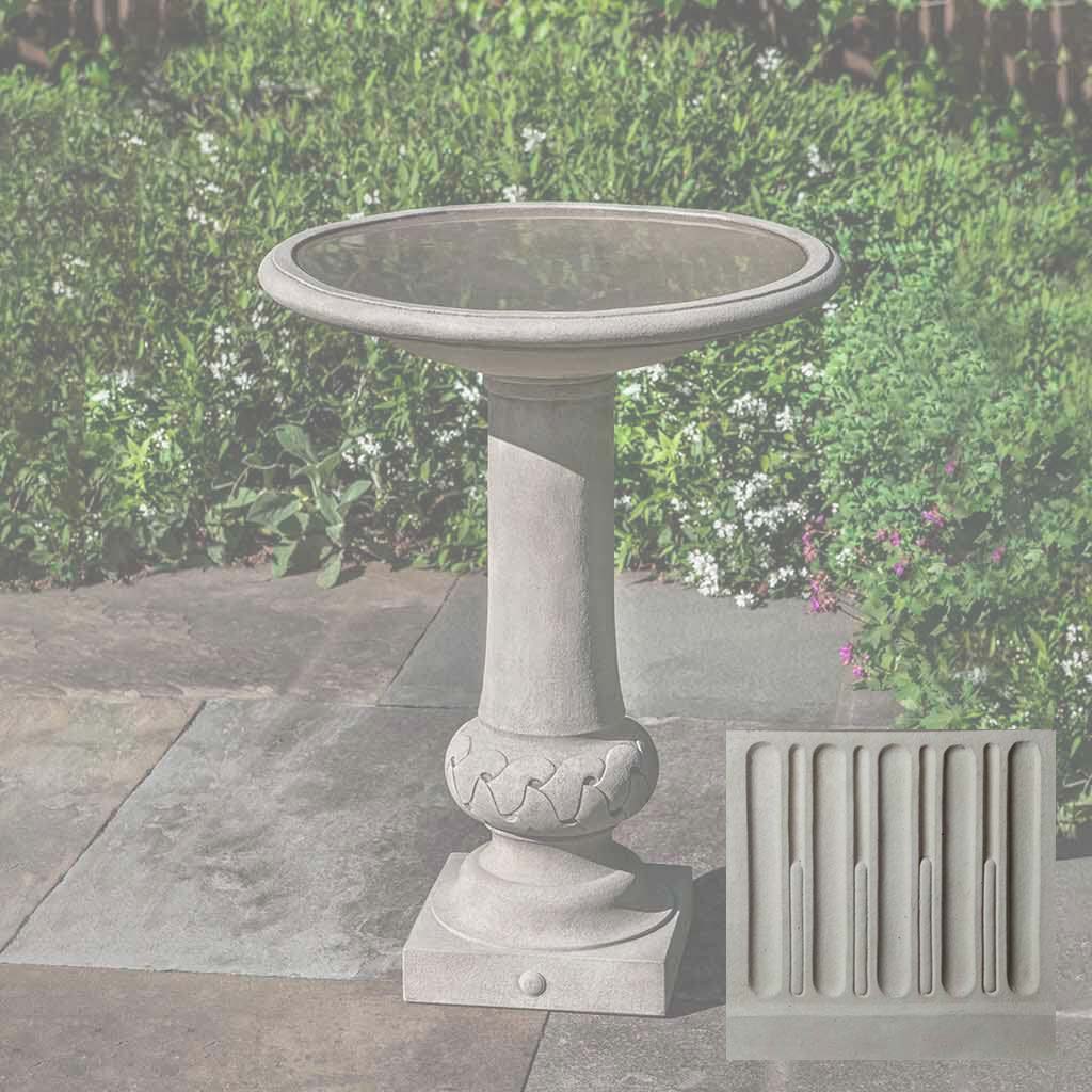 Campania Williamsburg Knot Garden Birdbath - B-179