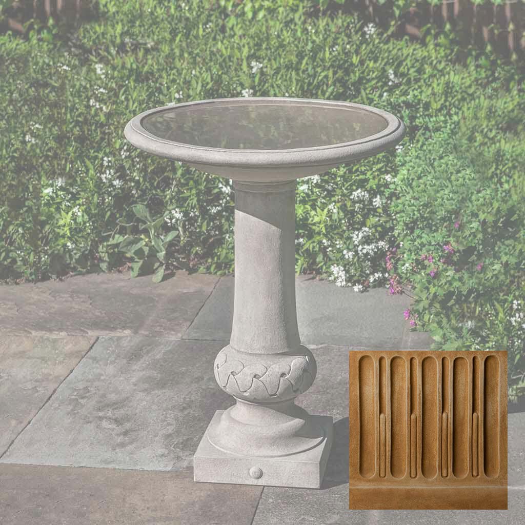 Campania Williamsburg Knot Garden Birdbath - B-179