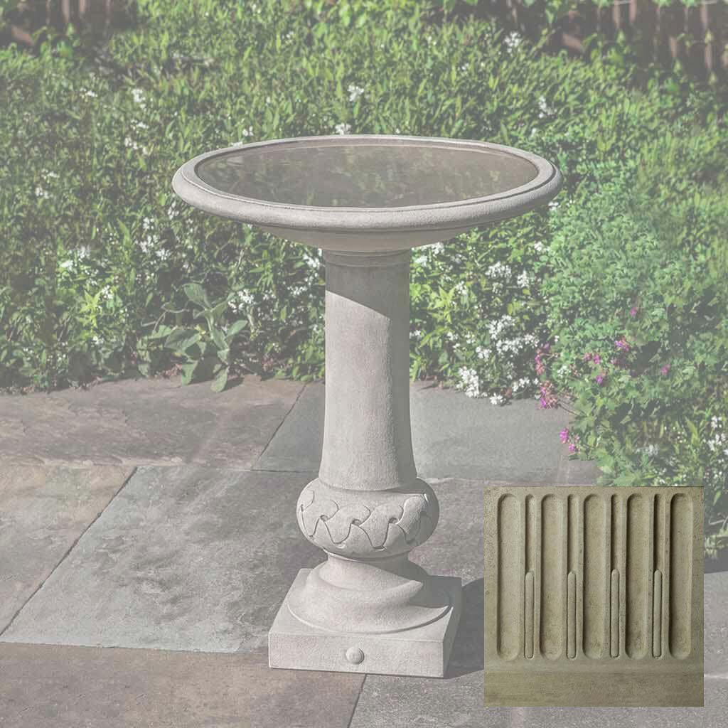 Campania Williamsburg Knot Garden Birdbath - B-179
