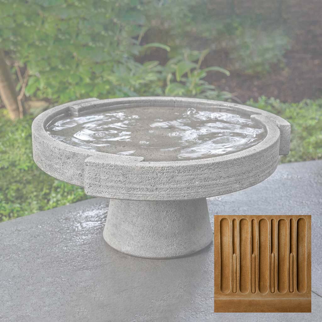 Campania Concept Birdbath, Low - B-187