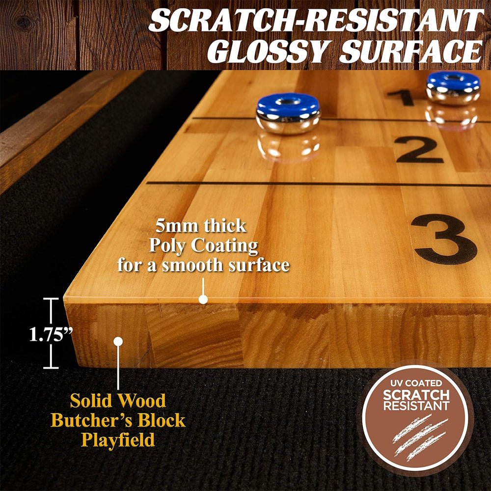 Barrington Urban Shuffleboard Table Collection With Pucks For Family Game Rooms (91753286)